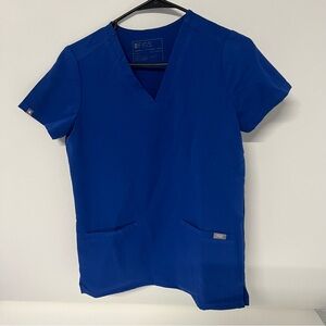 Figs winning blue womens scrub top sz.XXS Fw1100 po1648